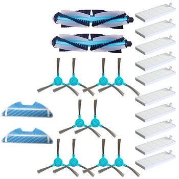 

Main Brush,Side Brush, Hepe Filters for Cecotec Conga 1390 Cecotec Conga 1290 Robot Vacuum Cleaner