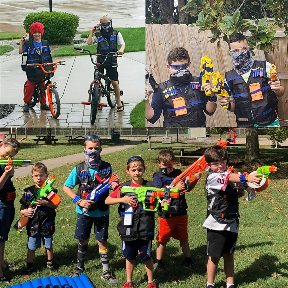 Детский тактический жилет ONME, комплект для Nerf N-Strike Elite Series, детский тактический жилет-держатель, набор аксессуаров, игрушки