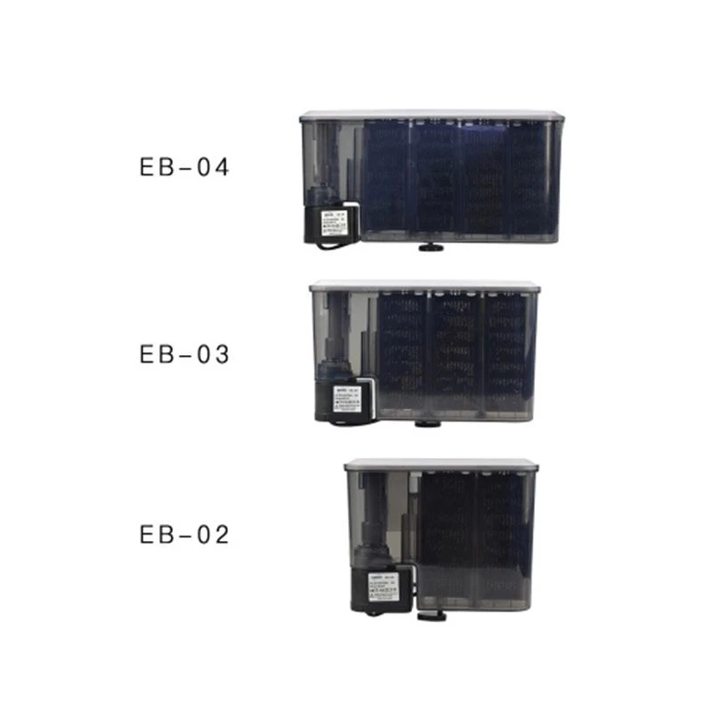 8 Aquarium Waterfall Filter Ultra-Quiet Aquarium External Wall Mount External Small Filter Pump Fish Bowl Garbage Purifier Filter