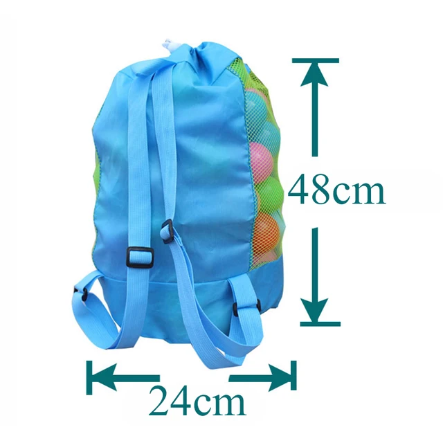 Portable Children Baby Beach Sand Toy Net Bag Baby Beach Toys Storage Mesh Bags Folding Sundries Mesh Baby Storage Backpack 6