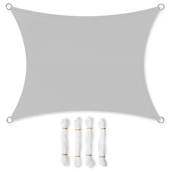 

2 x 3 Meter Sun Sail, 93% UV-Protection Sun Shade Sail in Tear-Resistant Polyester, Waterproof, for Garden Patio