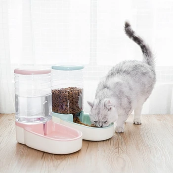 

3800ml Dog Food Storage Container Pet Dog Cat Automatic Water Food Feeder Dispenser for Treat Small Cat