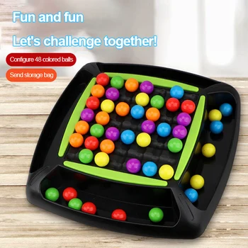 

Rainbow Ball Elimination Game Toy Fun Rainbow Puzzle Magic Chess Toy Set Child Intelligen Brain Game Child Education Board Game