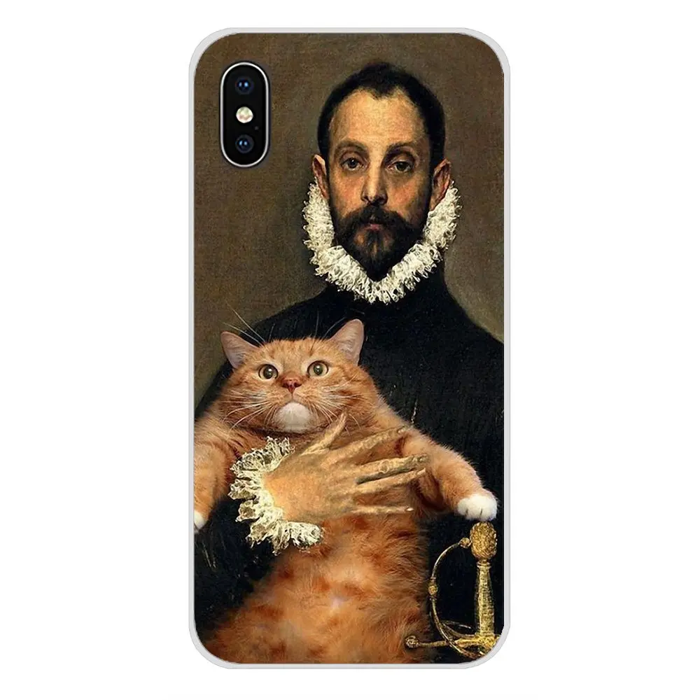 Для Xiao mi 4 mi 5 mi 5S mi 6 mi A1 A2 5X6X8 9 Lite SE Pro mi Max mi x 2 3 2S защитный чехол для телефона da Vinci Mona Lisa Pat Cat Art - Цвет: images 8