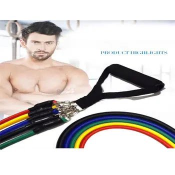 

11pcs Professional Available Pull Up Assist Bands Body Building Yoga Exercise Body Ankle Fitness Resistance Loop Band