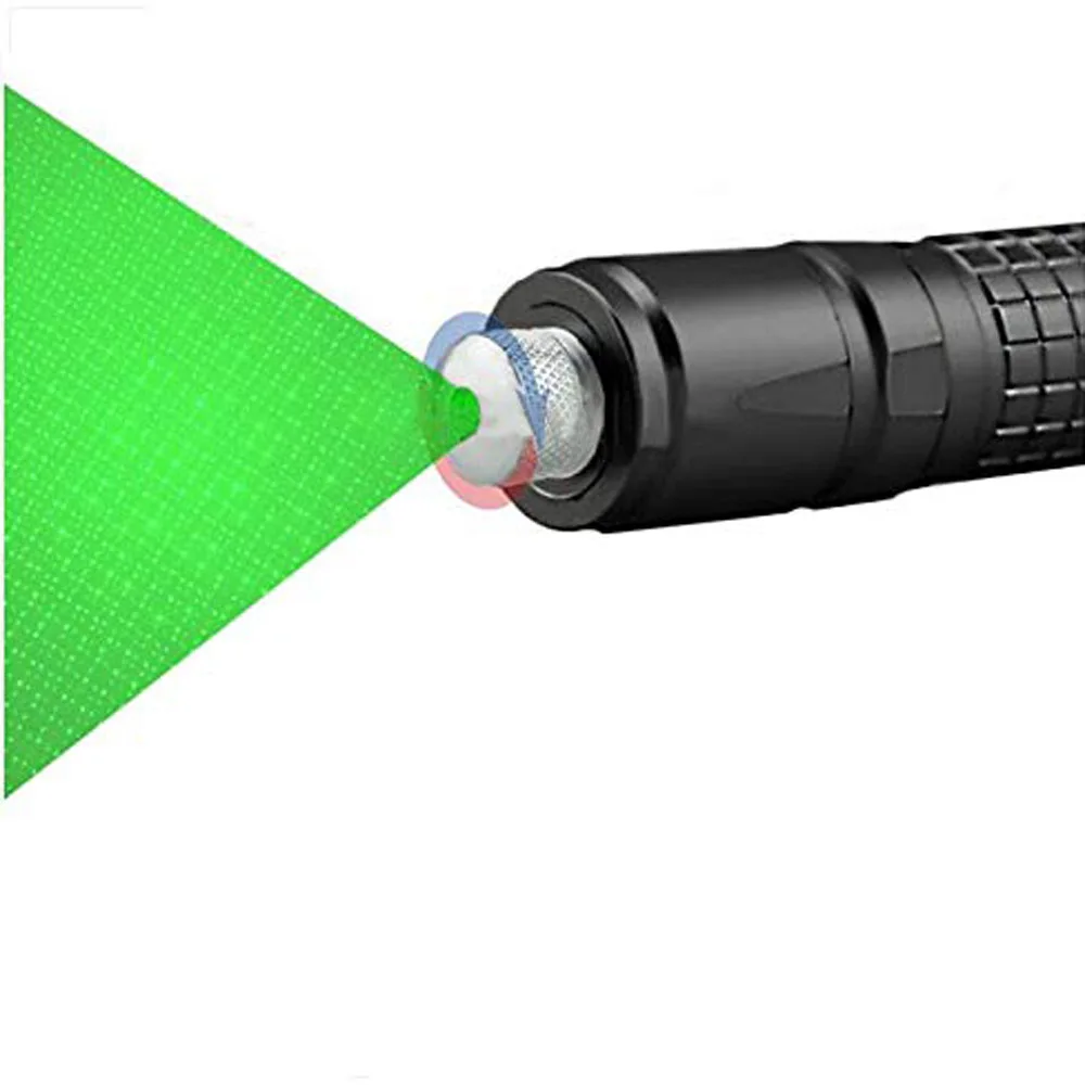 Зеленая лазерная указка Высокая мощная 10000 м 5 МВт лазерная ручка 5 шт. головка три цвета лазер Военные Аксессуары