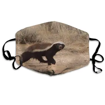 

Mouth Mask Badger Print Masks - Breathable Adjustable Windproof Mouth-Muffle, Camping Running for Women and Men