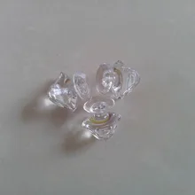 18 X 18mm Transparent Acrylic Triangle Handle Organic Glass Pumpkin Handle Machine Triangular Acrylic Handle