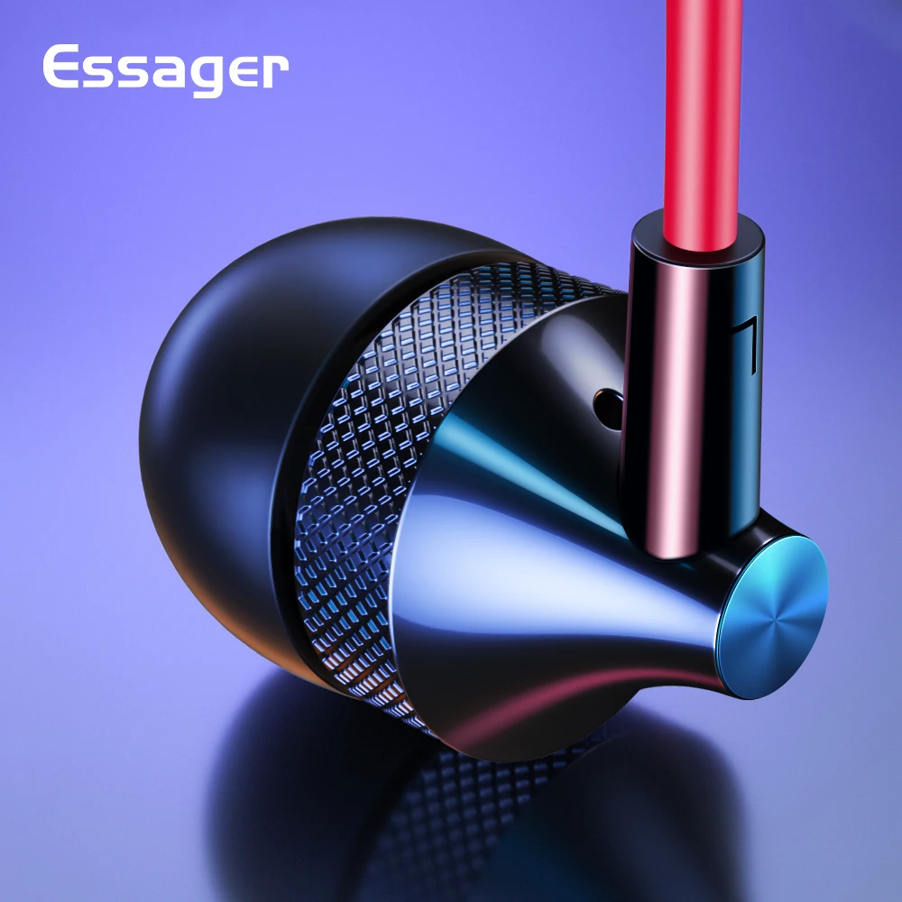 Wired Headphone Essager Xiaomi Mi In-Ear with for 6 Huawei Earbuds