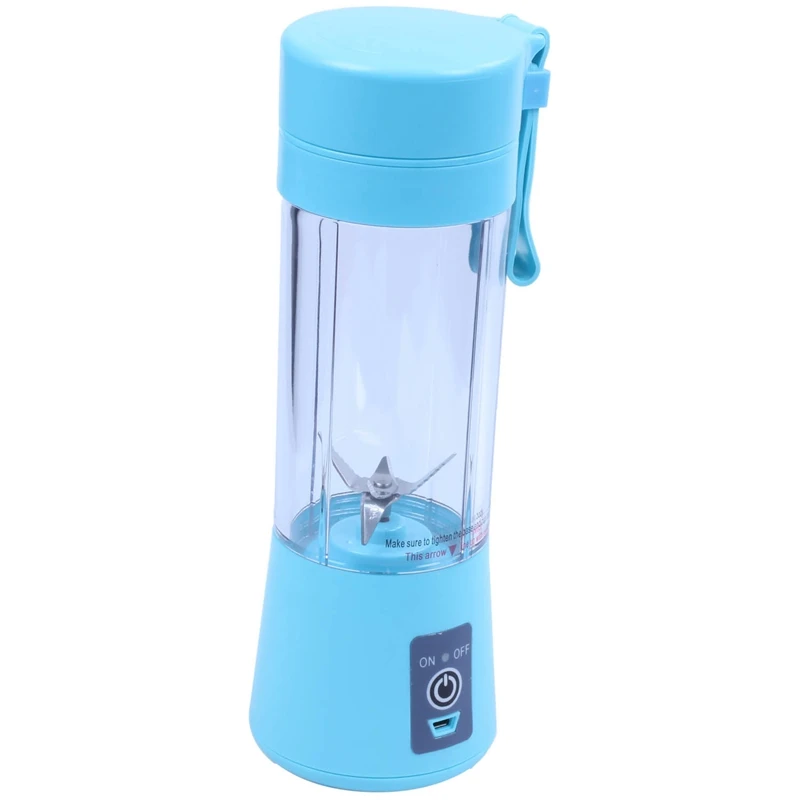 

USB Juicer Cup, Mobile Juice Mixer, Household Fruit Mixer - Six Blades, 400ml Fruit Blending Machine with USB Charger Cable