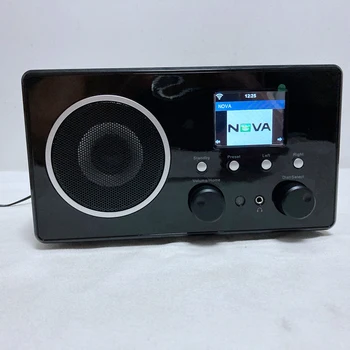 

WIFI Radio Internet Web FM DBA Radios Bluetooth Speaker 5W RMS Color Screen Power Adaptor Supply Wooden Casing