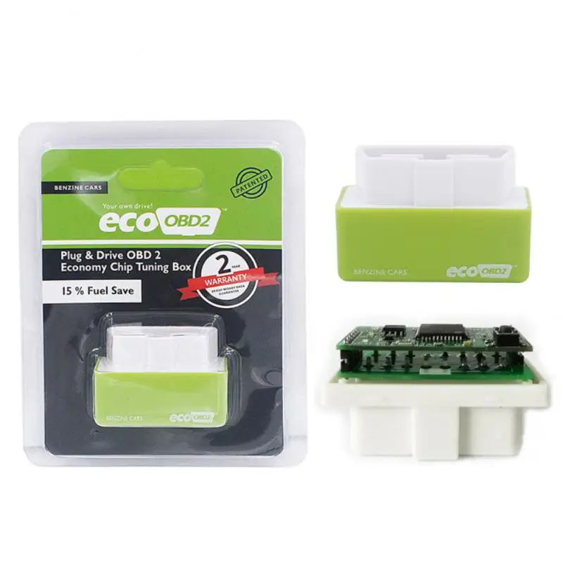 1pc Car Fuel Power Economy Chip Tuning Box Nitro/Eco OBD2 Detector Flasher Economizer For Gasoline/Diesel Cars