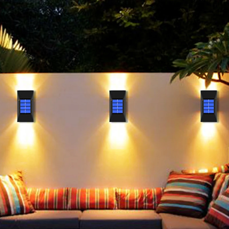 Solar Lamp Outdoor Waterproof Street Lighting Wall Lamps Powerful Garden