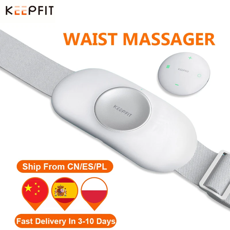 Photo Product Lumbar Massager Abdominal Back Waist Body Massage KEEPFIT Pulsed Infrared Light Low Frequency Effect Hot Compress Relieve Relax