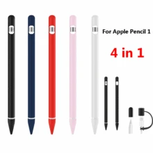 4 в 1 мягкий силиконовый защитный чехол, держатель для крышки, чехол для Apple Pencil, чехол для iPad Tablet Touch Pencil kits