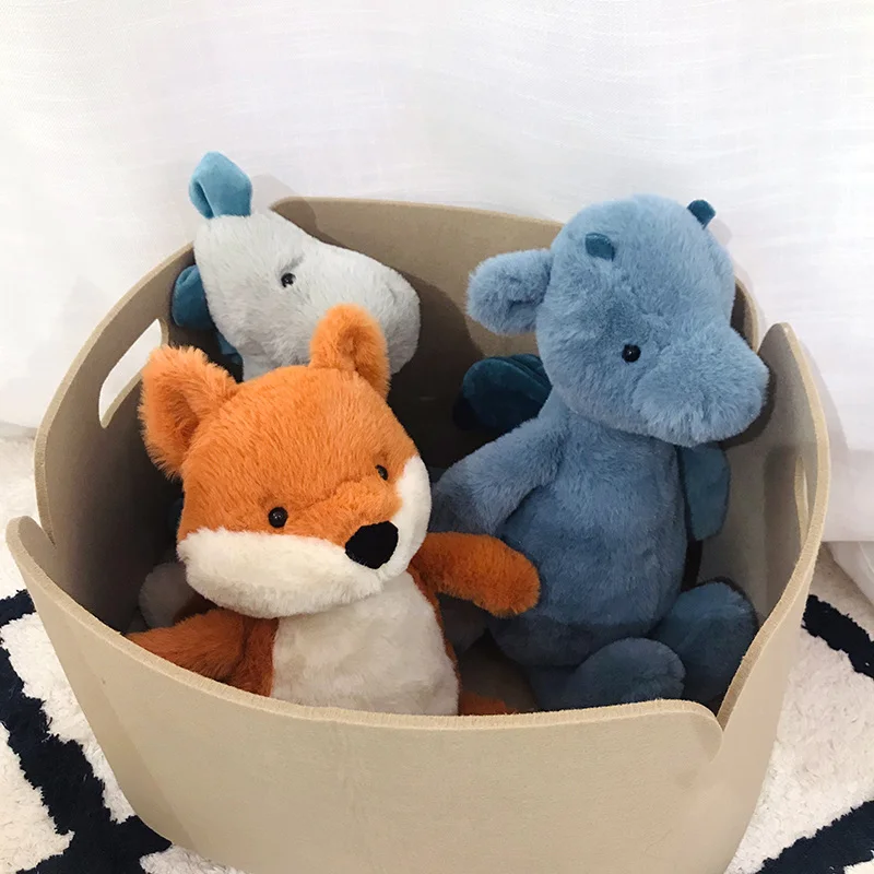 

1pc 30cm Cute Animals Plush Toy Staffed Fox Dinosaur Doll for Kids Baby Kawai Appease Lovely Birthday Gift for Girls Child