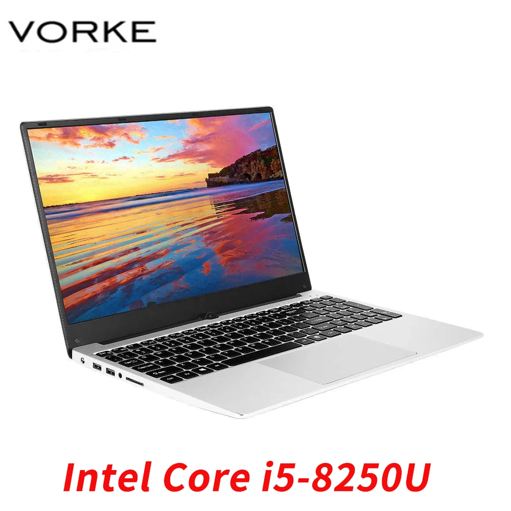 VORKE ноутбук 15 ноутбук Intel Core i5-8250U полностью металлический корпус 15,6 ''ips 1920*1080 Windows 10 8GB DDR4 256GB SSD ноутбук - Цвет: i5 8250U
