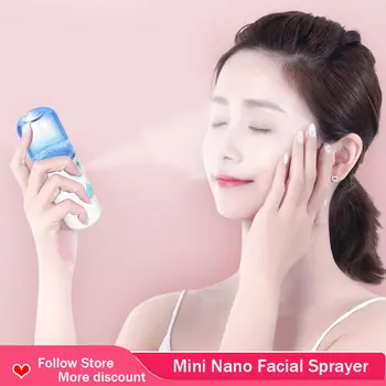 

Mini 25ml Face Steamer Portable Nano Mister Face Sprayer Humidifier Mist Atomization Moisturizing Sprayer SPA USB Charging