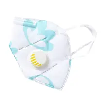 Унисекс PM2.5 лицо рот маска Пылезащитная цветочный принт респиратор нетканый материал 95AB