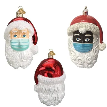 

Personalized Santa Claus With Mask 2020 Christmas Holiday Decorations Christmas Tree Hanging Ornaments Festival Decor