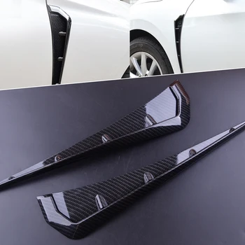 

Beler 2pcs ABS Left & Right Black Carbon Fiber Style Side Fender Vent Air Wing Cover Trim Fit For Honda Civic