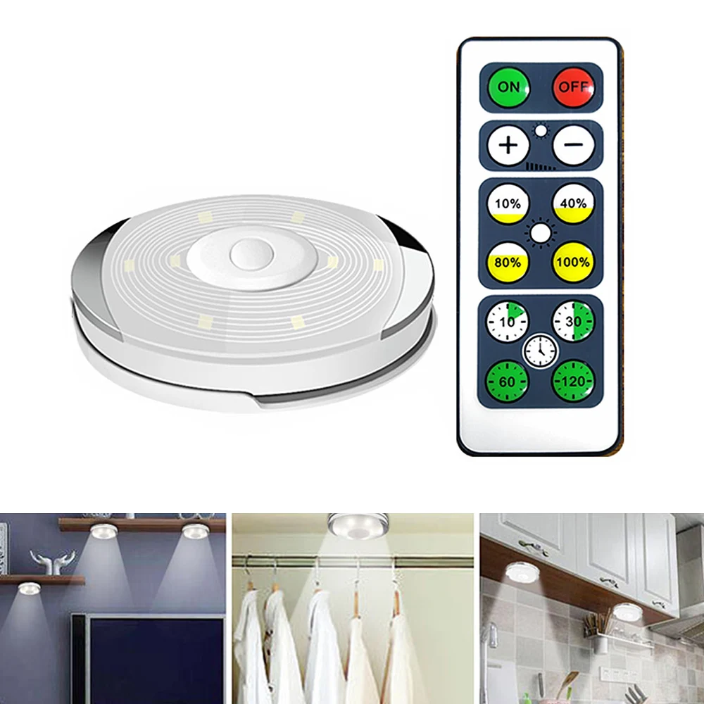 

White LED Lights Wireless Light Lighting Remote Controller LED Cabinet Light Night Lights for Room Wardrobe Closet Kitchen Lamp