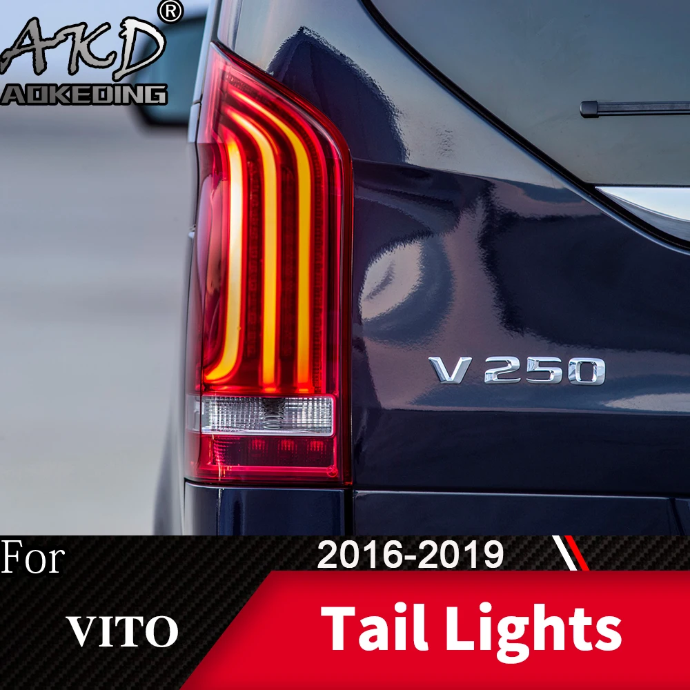Задний фонарь для автомобиля Benz VITO- V250 V260 светодиодный задние фары, противотуманные фары Дневные ходовые огни DRL автомобильные аксессуары