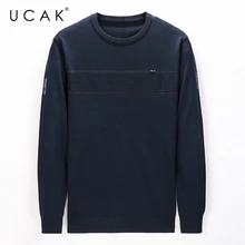 UCAK Brand 2020 NEW Fashion Style Autumn Winter Casual O-Neck Sweaters Mens Clothes Pull Homme Streetwear Striped Sweater U1103