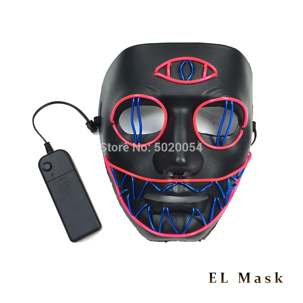 Anime Costumes Hot Sales LED Mask Glowing Halloween Party Mask Rave Mask Carnival Party Costume DJ Party Light Up Masks Anime Cosplay Props spider woman costume