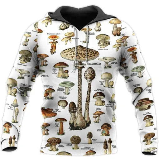 

Tessffel Plants Mushroom Fungus Camo Pullover Crewneck Streetwear Harajuku Funny Casual Tracksuit Hoodies 3DPrint Men/Women A-5