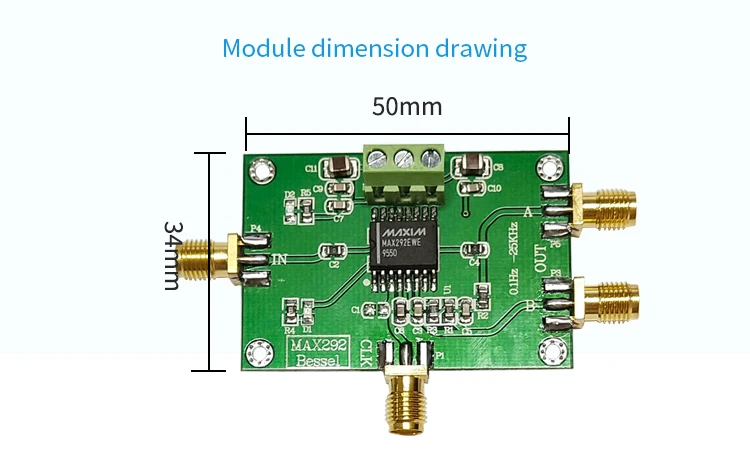 low-pass filter MAX292 Deep filtering clock adjustment filtering frequency progr