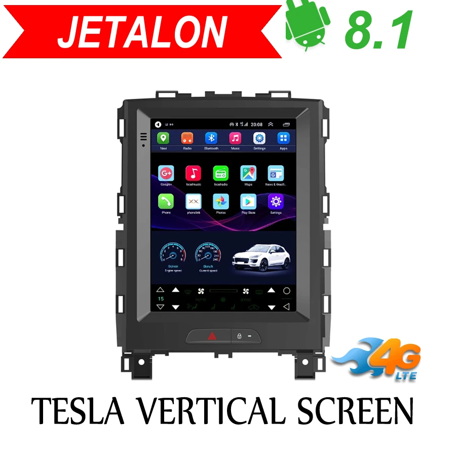 Jetalon Smart Car Navigation 4G Network for Renault keleos Clio Megane 2016 stereo Android Car GPS Vertical radio Reversing