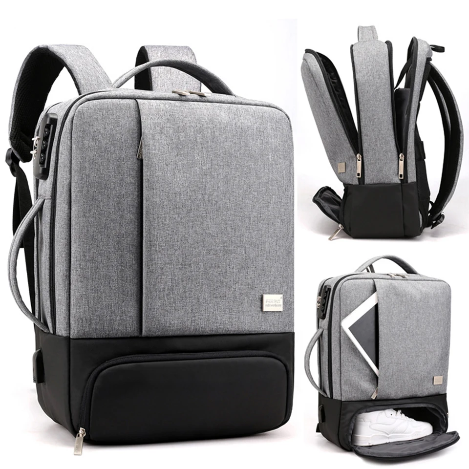 

LOOZYKIT Mens Backpack Laptop Backpacks 17 Inch 15.6'' Anti Theft Male Notebook Trip Back Pack Office Women Travel Bagpack