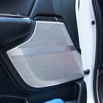 

For Honda CR-V CRV 2017 2018 2019 Stainless Car Gate Door Loudspeaker Pad Audio Speaker Cover Trim Frame Sticker Accessories