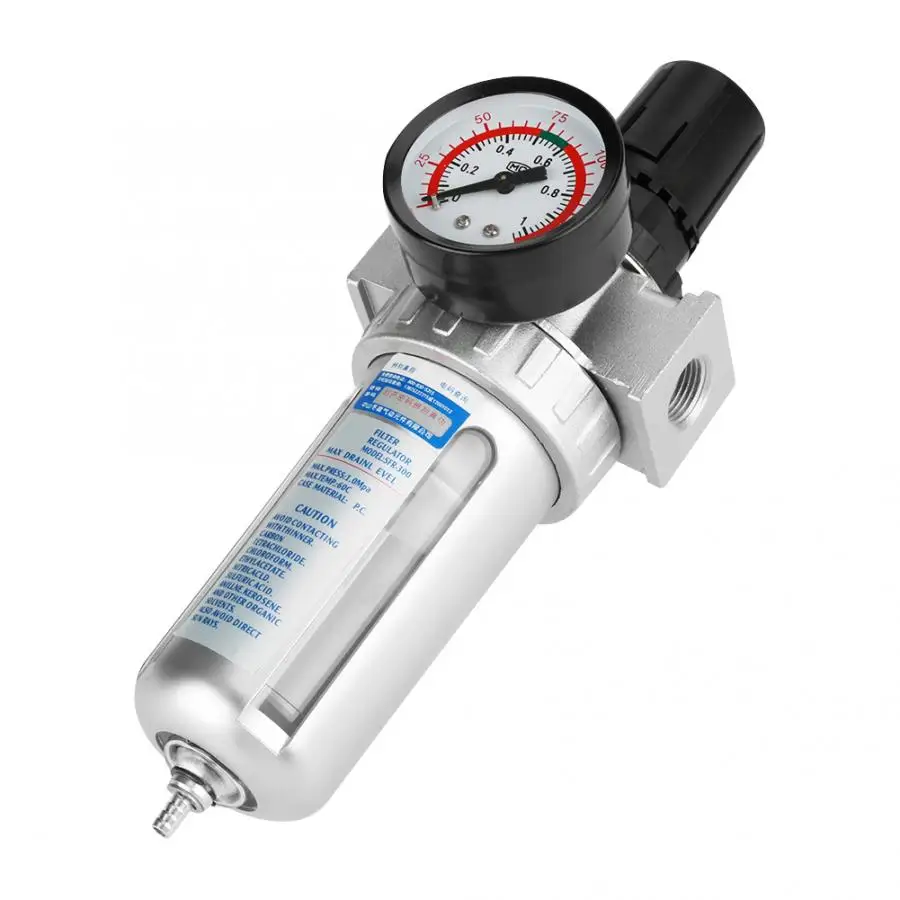 

Compressor Parts Air Compressor Moisture Water Trap Filter Regulator with Mount Connection Pressure switch Air Compressor