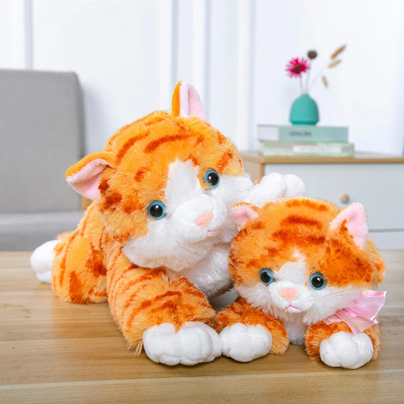 Plush Toys Simulation Cat Doll Children'S Toy Model Fake Cat