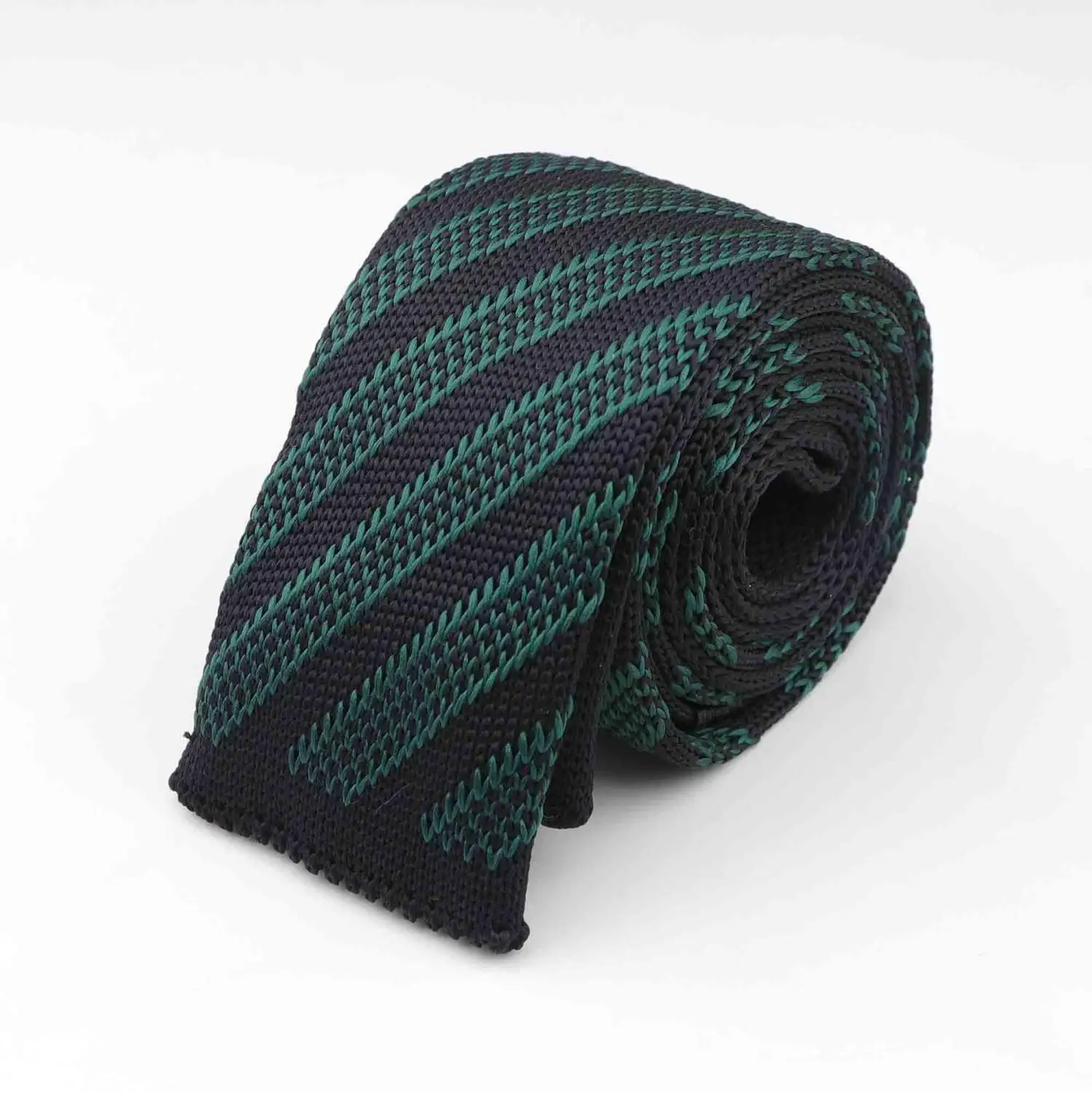 Мужские цветные вязаные галстуки с диагональной полосой, вязаные галстуки узкий галстук, тонкие узкие галстуки - Цвет: 8