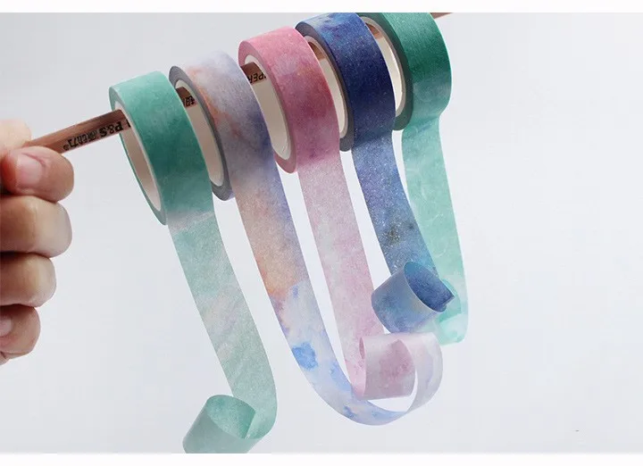 Креативная японская декоративная клейкая лента Dream Sky, маскирующая лента васи, Diy для скрапбукинга, школьные принадлежности, канцелярские принадлежности, Papelaria