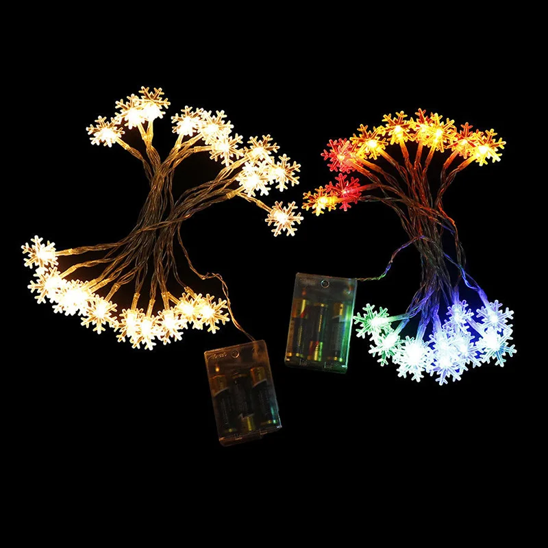 2019 новый продукт 20LED 3 м гирлянда сказочные огни батарея мощность Снежинка