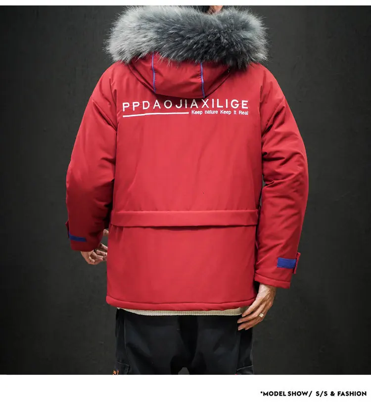 Повседневное Классическая зимняя куртка Для мужчин бурелом Теплая стеганая куртка с капюшоном, верхняя одежда, модная верхняя одежда, пальто размера плюс L-4XL 5XL