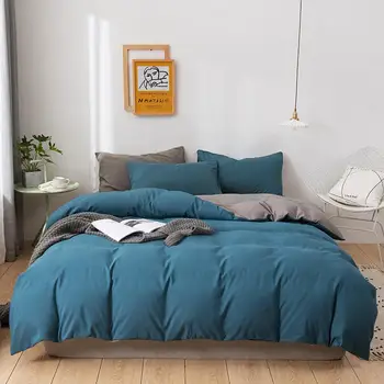 

2020 New Wholesale 3 Pcs Bed Set Duvet /Comforter Cover + 2 pcs Pillowcase Active sanding Quilt Cover King Full Twin Queen Size