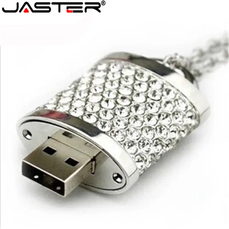 JASTER персонализированные креативные ювелирные изделия Кристалл Стразы замок usb