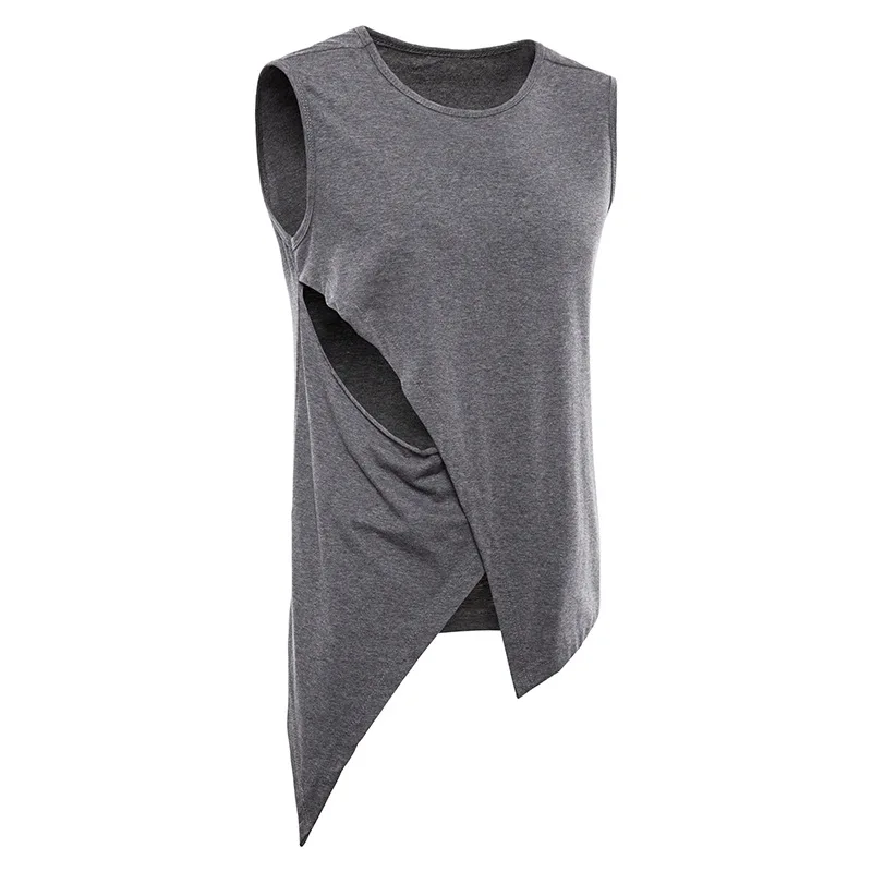 

Amount of Running 2018 New Style Summer Wear Irregular Design Men'S Wear Sleeveless T-shirt Men's