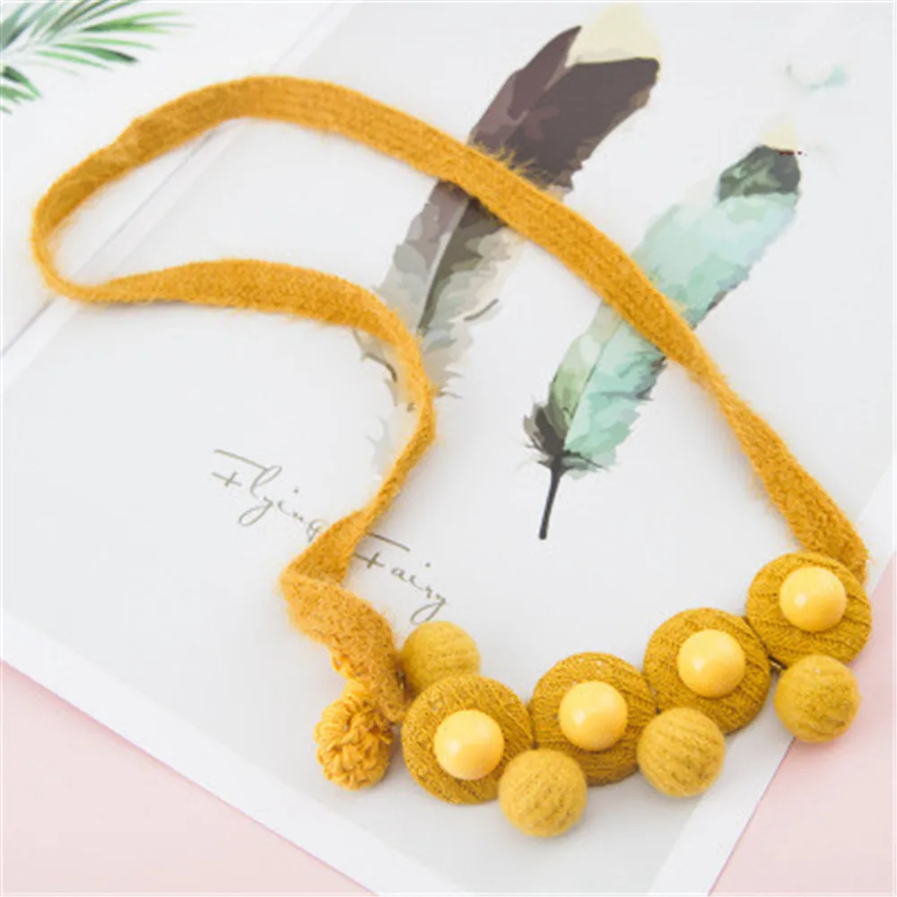 

Kids Children Girl Necklace Cute Cartoon Beads Tassel Fabric Japan Korean Handmade Gifts Apparel Accessories Wholesale