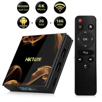 

TyinGon HK1 2.4G Wifi Smart TV Set-top Box Android 9.0 Quad Core 2GB RAM 16GB Storage 4K 3D IPTV