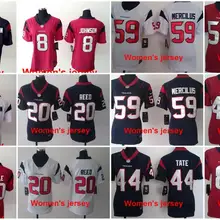 A+++ женщины дамы Все Сшитые Хьюстон s Дамы 80 Andre Джонсон 23 Arian Foster 56 Brian Cushing 99 J.J. Ватт Джерси