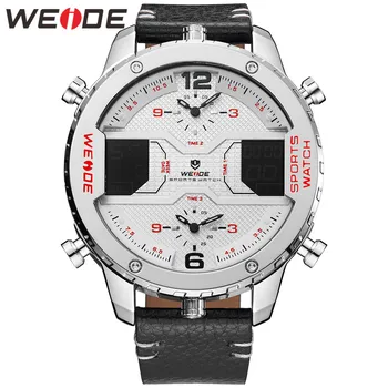

WEIDE Men Watch Tops Luxury Brand Quartz Sports Casual Men Watches LED Dual Display Waterproof Digital Alarm Clock Men's Watches