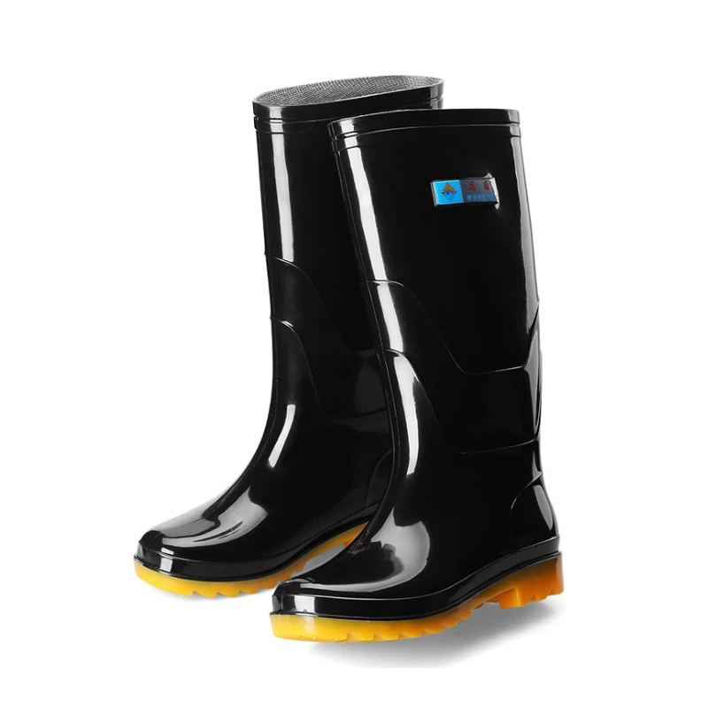 Rain boots hot sell High quality selling waterproof and velvet fishing high wear-resistant low-end rain boots