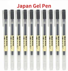 Stylo à bille à encre Gel MUJIs MoMA, stylo à bille japonais, noir/bleu/rouge, 0.38/0.5mm, 10 pièces 