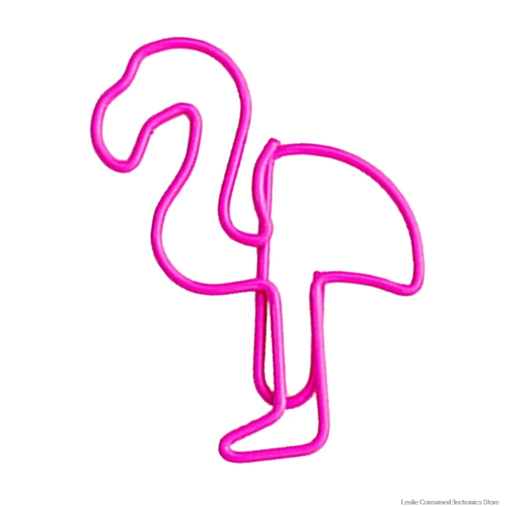 Мультфильм Розовый фламинго металлическая Закладка миниатюрный зажим для бумаги Книга Школьные маркеры офисные поставки девушка сердце розовый дропшиппинг Горячая